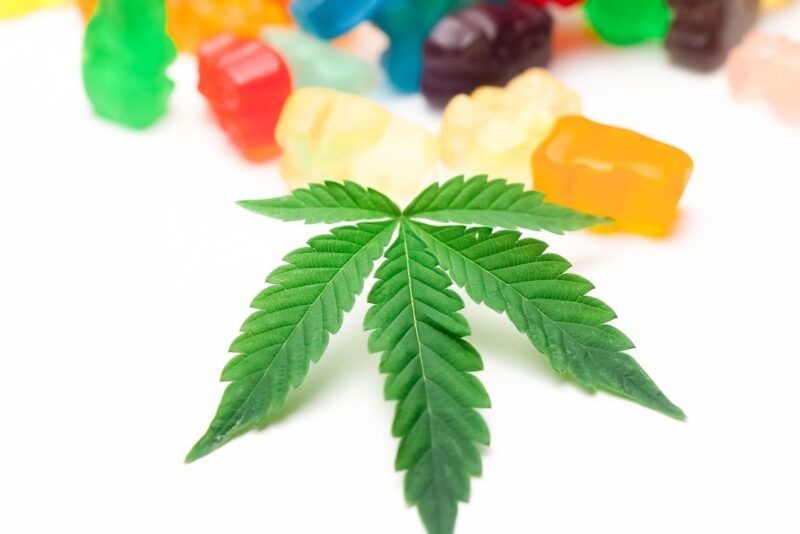 Gummies infused with cannabis