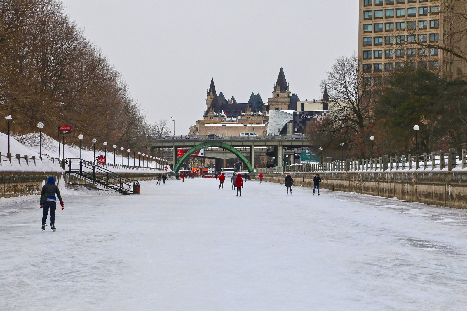 people skating on the Rideau Canal