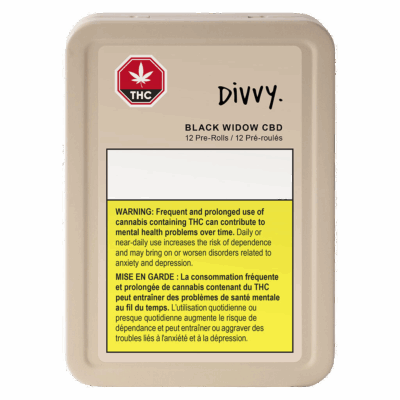 Divvy Black Widow CBD Pre-Roll