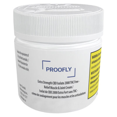 PROOFLY - Extra Strength CBD Isolate 2000 THC Free Relief Muscle Joint