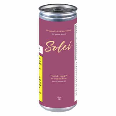 Solei - Dragonfruit Watermelon CBD Sparkling Beverage