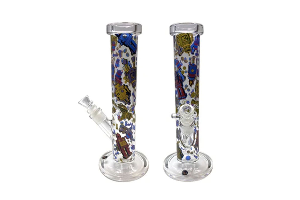 Red Eye Tek Straight Tube Bong by Inhalnation