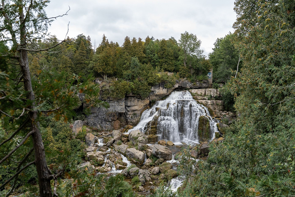 A view of Inglis Falls in Owen Sound