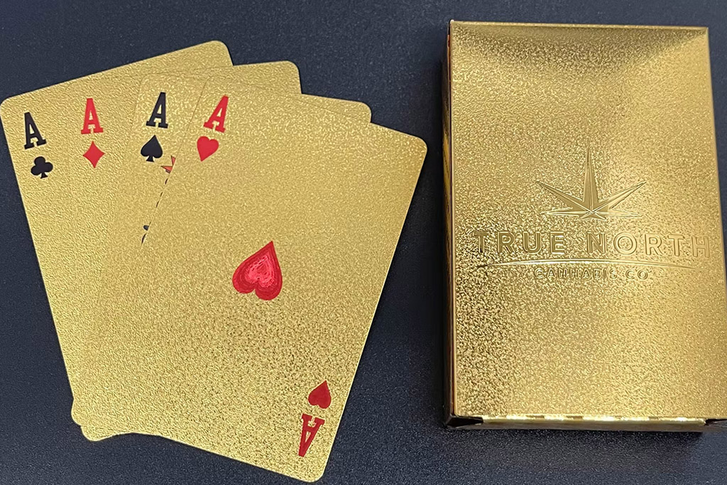 Gold playing cards by True North Nation 