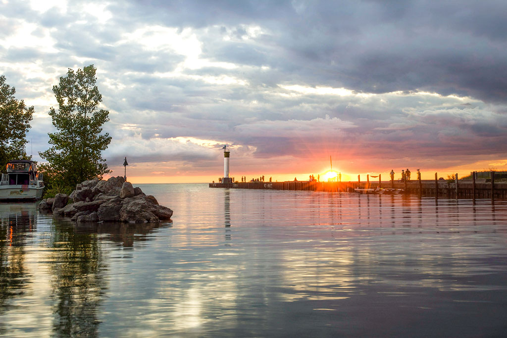 Grand Bend Beach at sunset