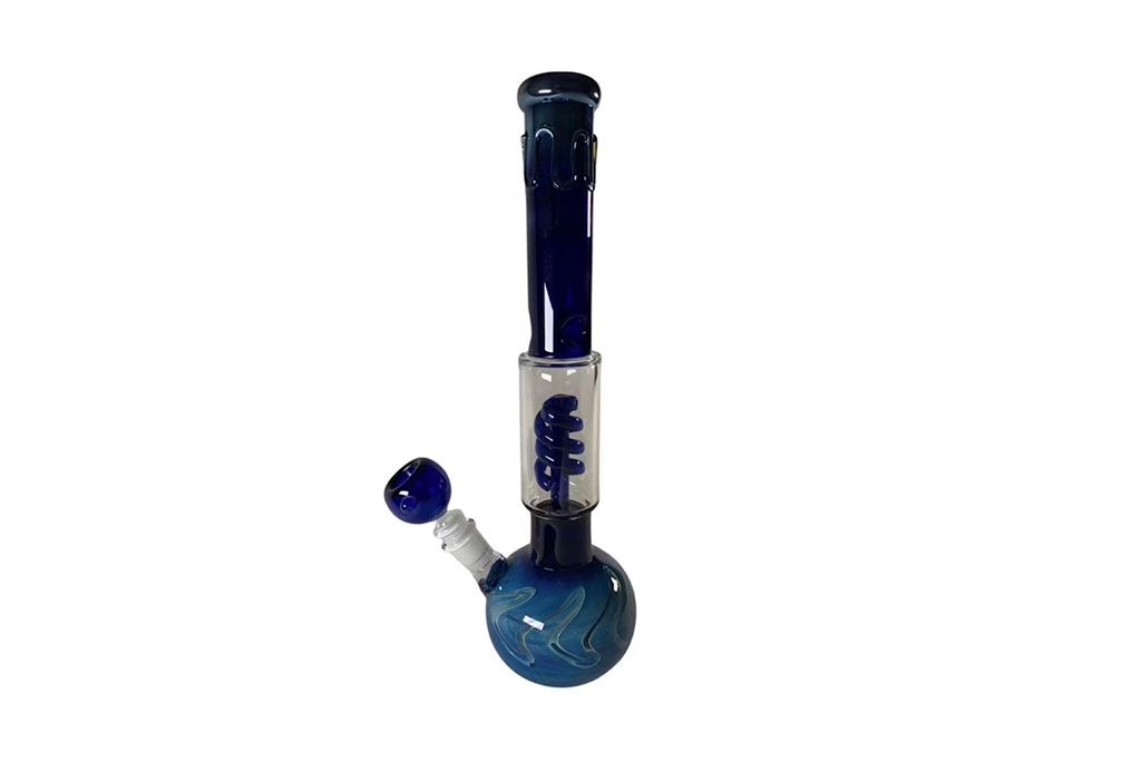 14-inch glass spiral percolator bong from Bamboo Blaze