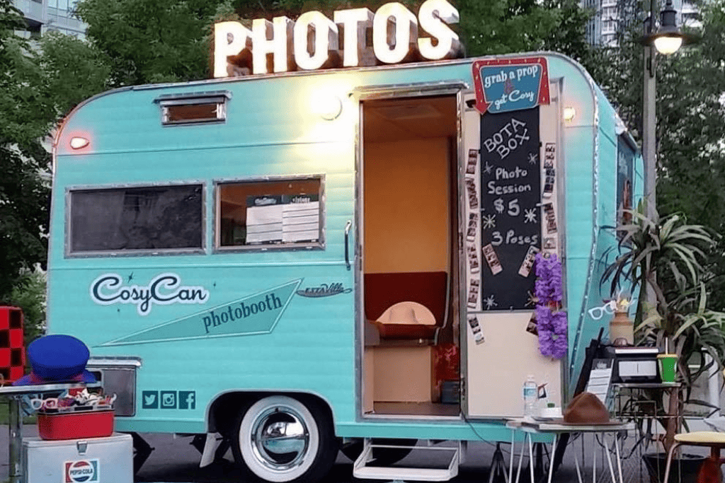 A photobooth at Pinery Market