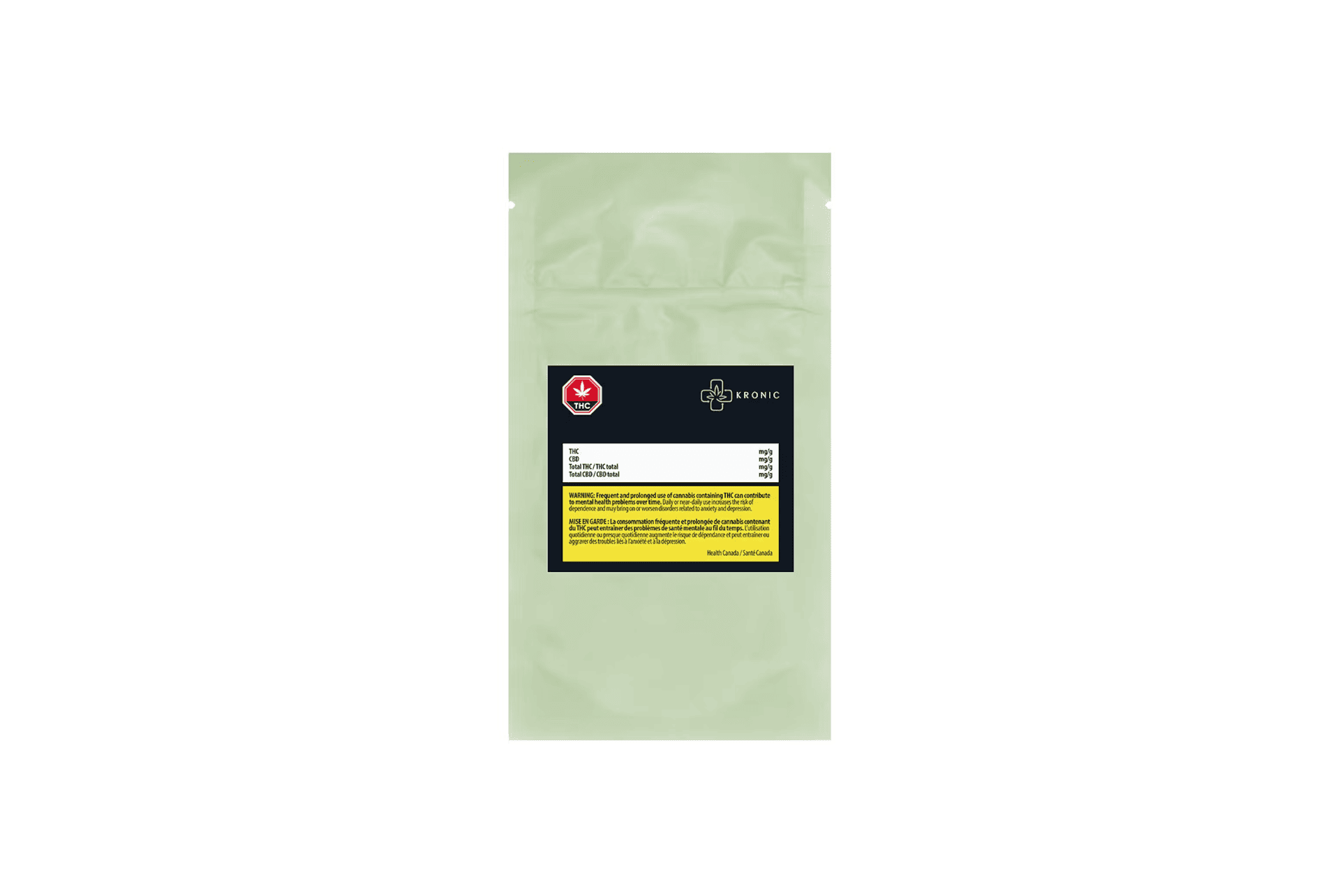 Kronic’s Super Silver Haze weed strain package