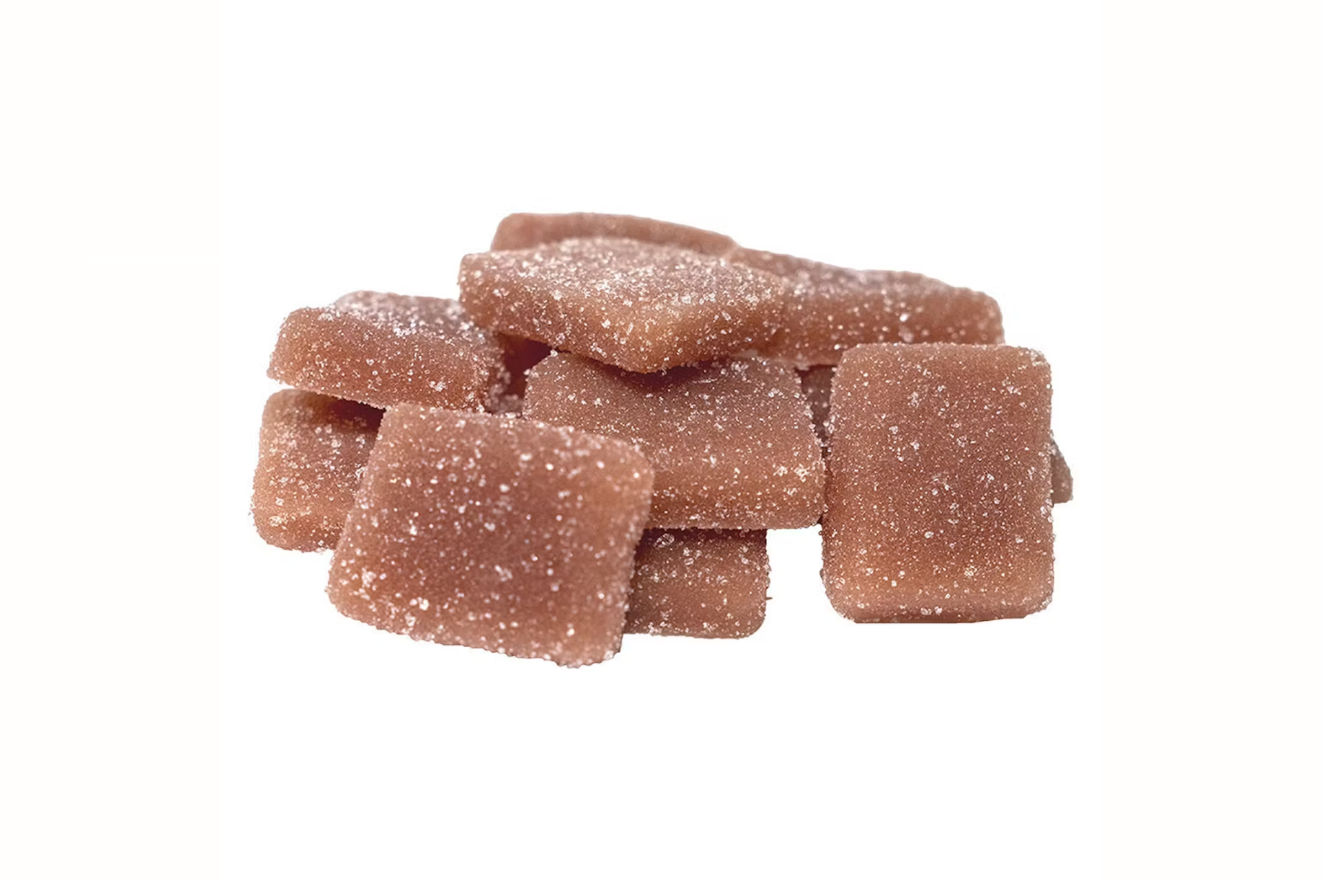 A cluster of Real Fruit Strawberry Gummies