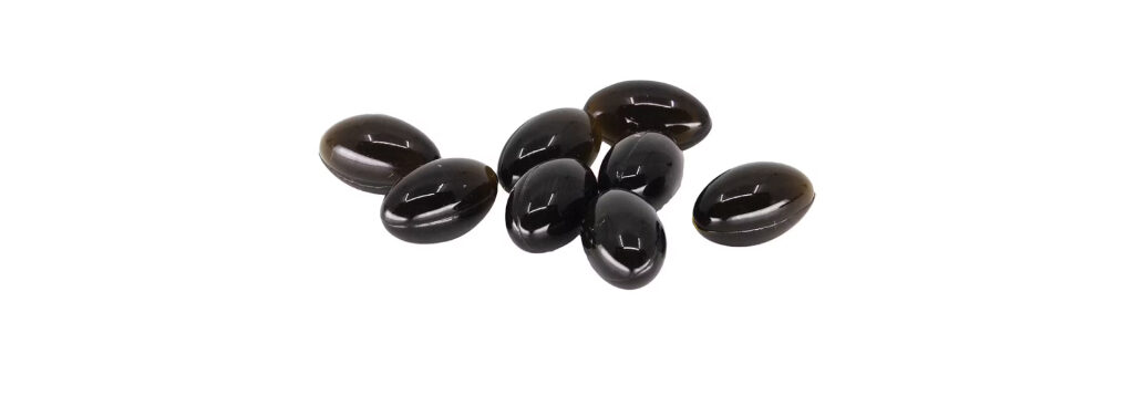 A cluster of LoFi CBD edibles in softgels