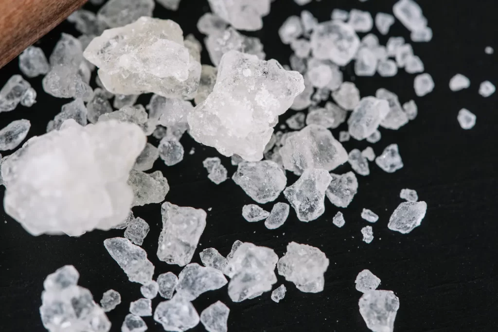 A cluster of THC diamonds, a type of cannabis concentrate