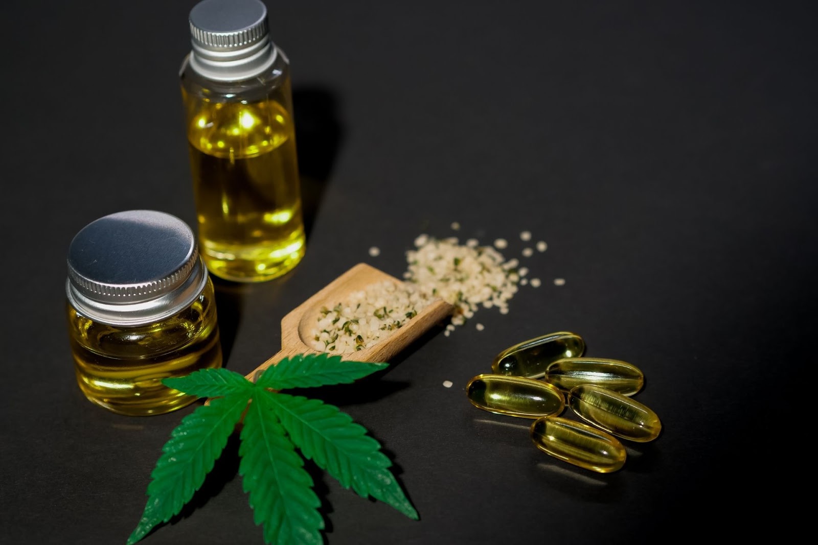A variety of CBD products