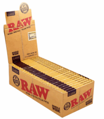 Raw Classic Natural Single Wide Unrefined Rolling Papers
