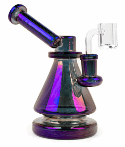 Red Eye Tek 6" Tall Metallic Terminator Finish Vector Concentrate Rig