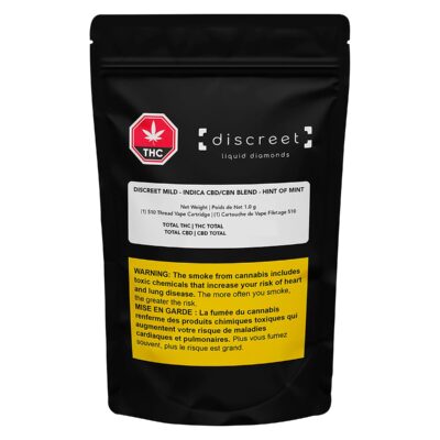 Discreet - Indica CBD/CBN Blend - Hint of Mint - 510 Thread Cartridge