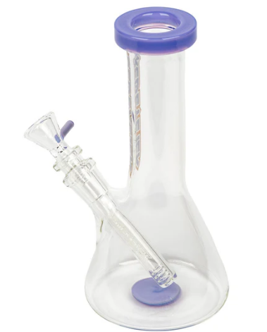 Red Eye Tek 8" Tall Splash Beaker Tube W/Flat Mouthpiece
