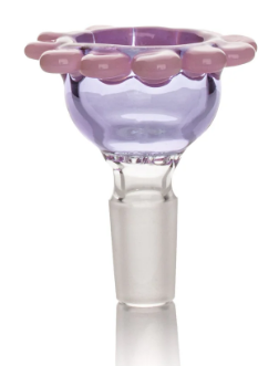 Red Eye Glass 14mm Flower Pull-Out W/Built-In Screen