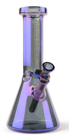 Red Eye Tek 10" Tall Metallic Terminator Finish Hex Top Beaker Tube