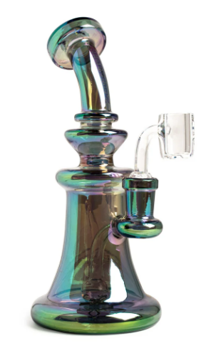 Red Eye Tek 8" Tall Green Metallic Terminator Finish Spectrum Concentrate Rig