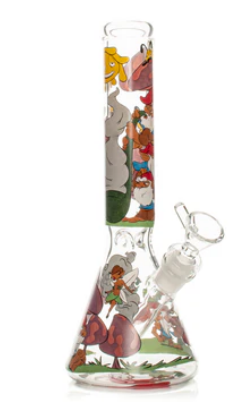 Red Eye Glass 10" Beaker Bong Multiple Colours