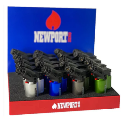 Newport Zero Side Torch Lighter Multiple Colours