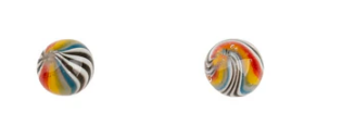 Red Eye Glass 6mm Wig Wag Terp Pearls 2pk