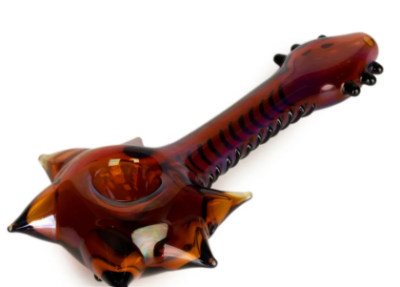 Red Eye Glass 6" Guitar Hand Pipe Assorted Colours