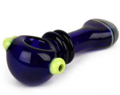 Red Eye Glass 4" Flatty Wrap Hand Pipe