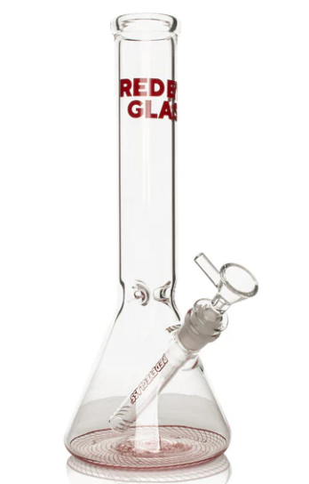 Red Eye Glass 12" Reticello Beaker Base Bongs