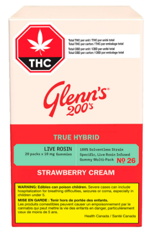 Glenn's -No.26 Glenn's 200's True Hybrid Rosin - Strawberry Cream