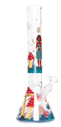 Red Eye Glass 15" Faerie Worlds Beaker Bongs