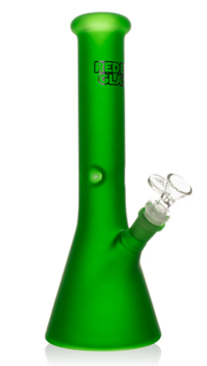 Red Eye Glass 12" Frosted Beaker Base Bong